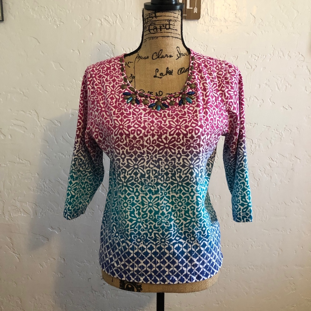Ruby Rd. Blouse, petite medium - Picture 1 of 6
